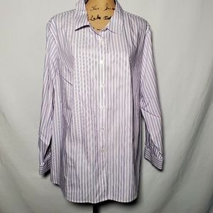 Catherines button down striped top 22 24W
